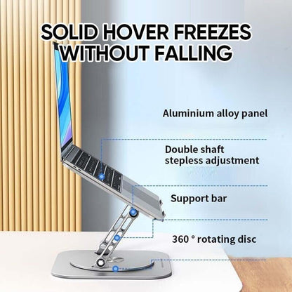 360 Rotating Laptop Stand Foldable Adjustable Desk Holder