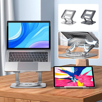 360 Rotating Laptop Stand Foldable Adjustable Desk Holder