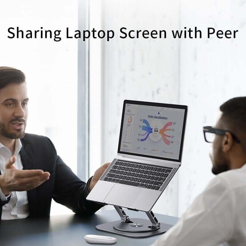360 Rotating Laptop Stand Foldable Adjustable Desk Holder
