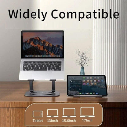 360 Rotating Laptop Stand Foldable Adjustable Desk Holder