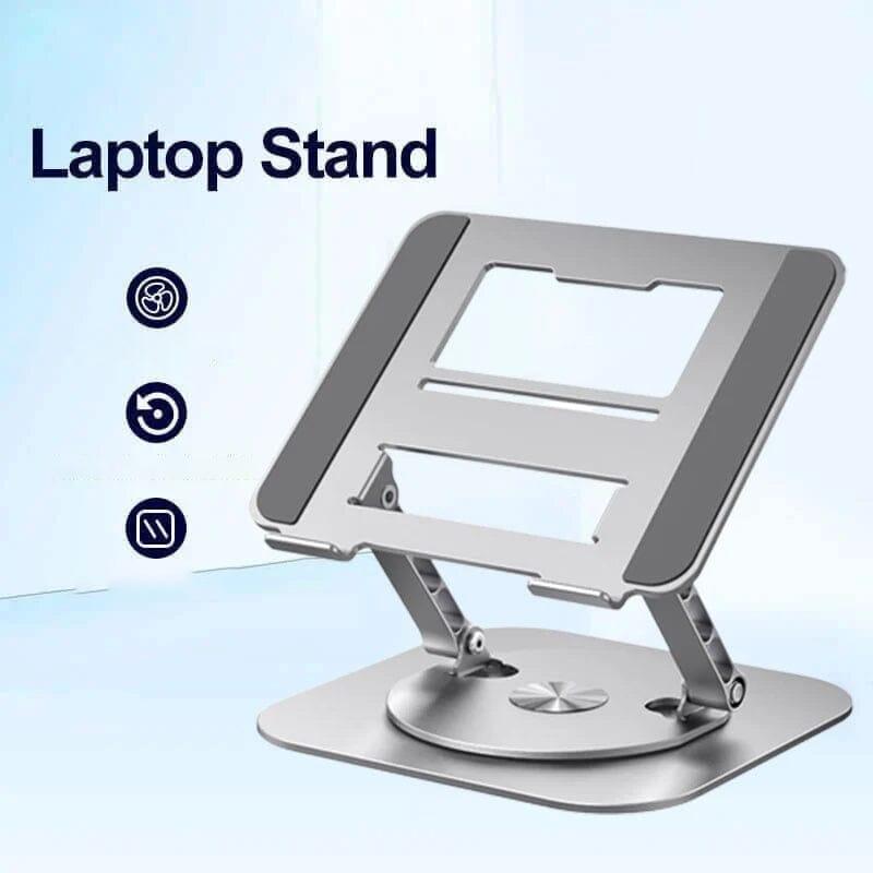 360 Rotating Laptop Stand Foldable Adjustable Desk Holder