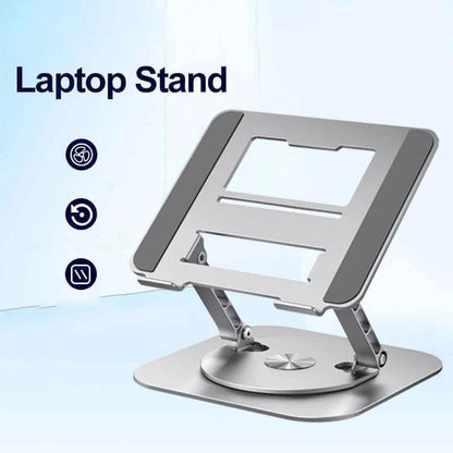 360 Rotating Laptop Stand Foldable Adjustable Desk Holder