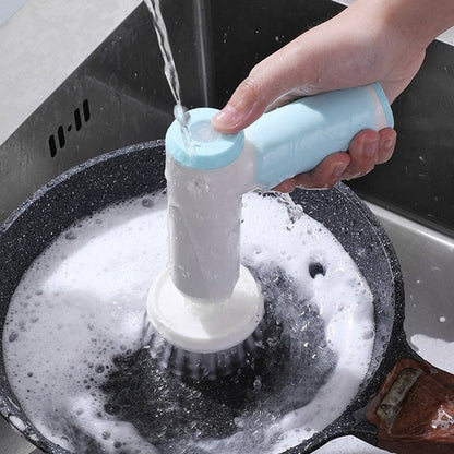 4-in-1 Electric Cleaning Brush with Waterproof Design and Multifunctional Brush Heads