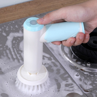 4-in-1 Electric Cleaning Brush with Waterproof Design and Multifunctional Brush Heads