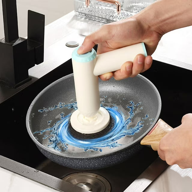 4-in-1 Electric Cleaning Brush with Waterproof Design and Multifunctional Brush Heads