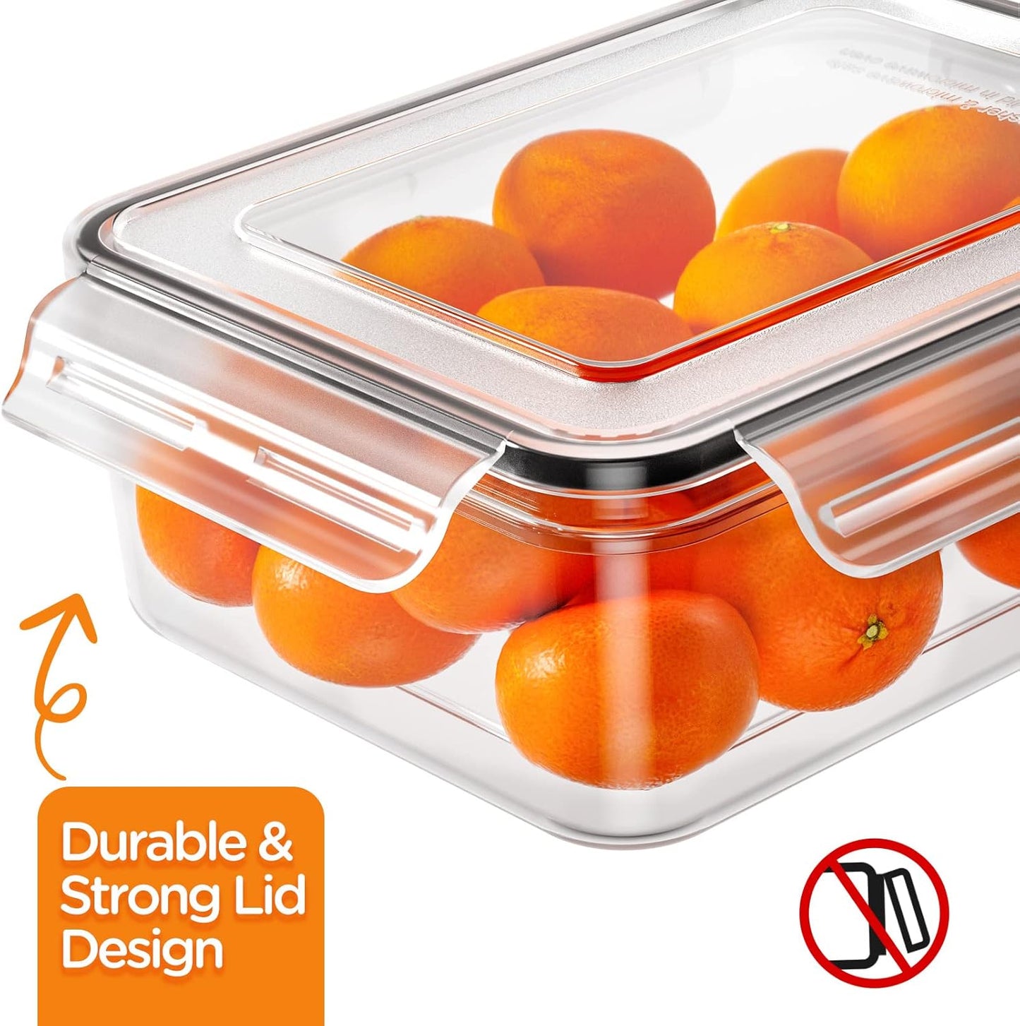 40-Piece Airtight Food Storage Container Set with Lids for Meal Prep and Organization