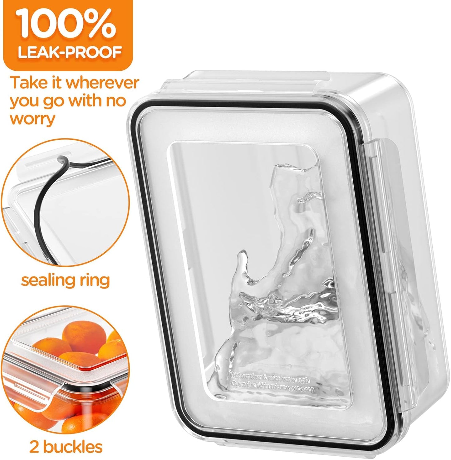 40-Piece Airtight Food Storage Container Set with Lids for Meal Prep and Organization