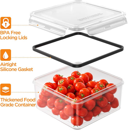 40-Piece Airtight Food Storage Container Set with Lids for Meal Prep and Organization