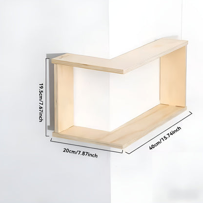 90 Degree Corner Wall Shelf Floating Storage Display Rack