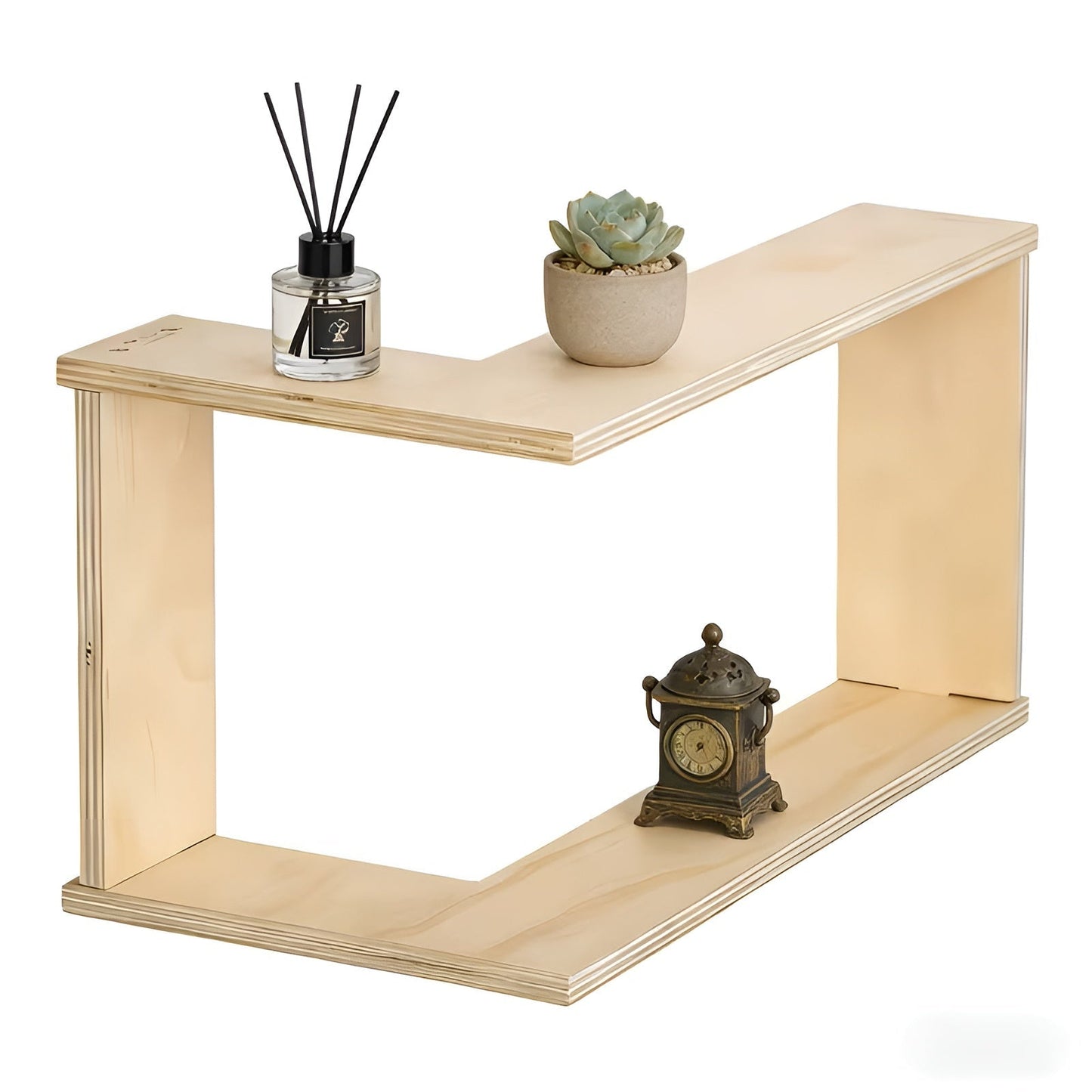 90 Degree Corner Wall Shelf Floating Storage Display Rack