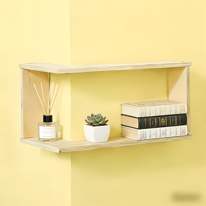 90 Degree Corner Wall Shelf Floating Storage Display Rack