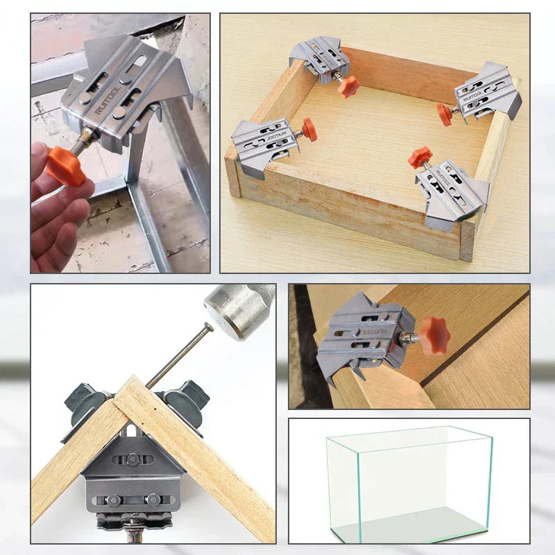 90 Degree Woodworking Corner Clamps Precision Positioning Clamp Set