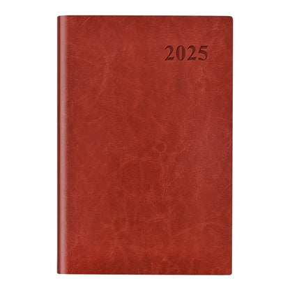 A4 Leather Weekly Planner Notebook 2025 2026 Organizer