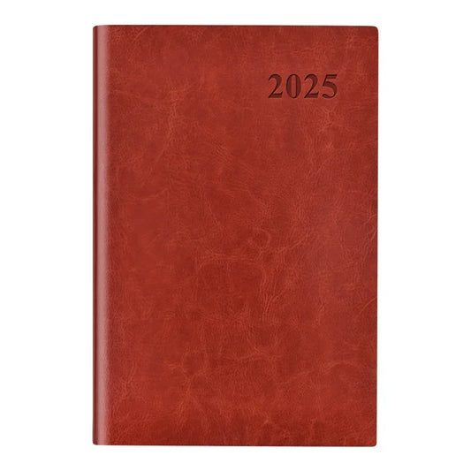 A4 Leather Weekly Planner Notebook 2025 2026 Organizer