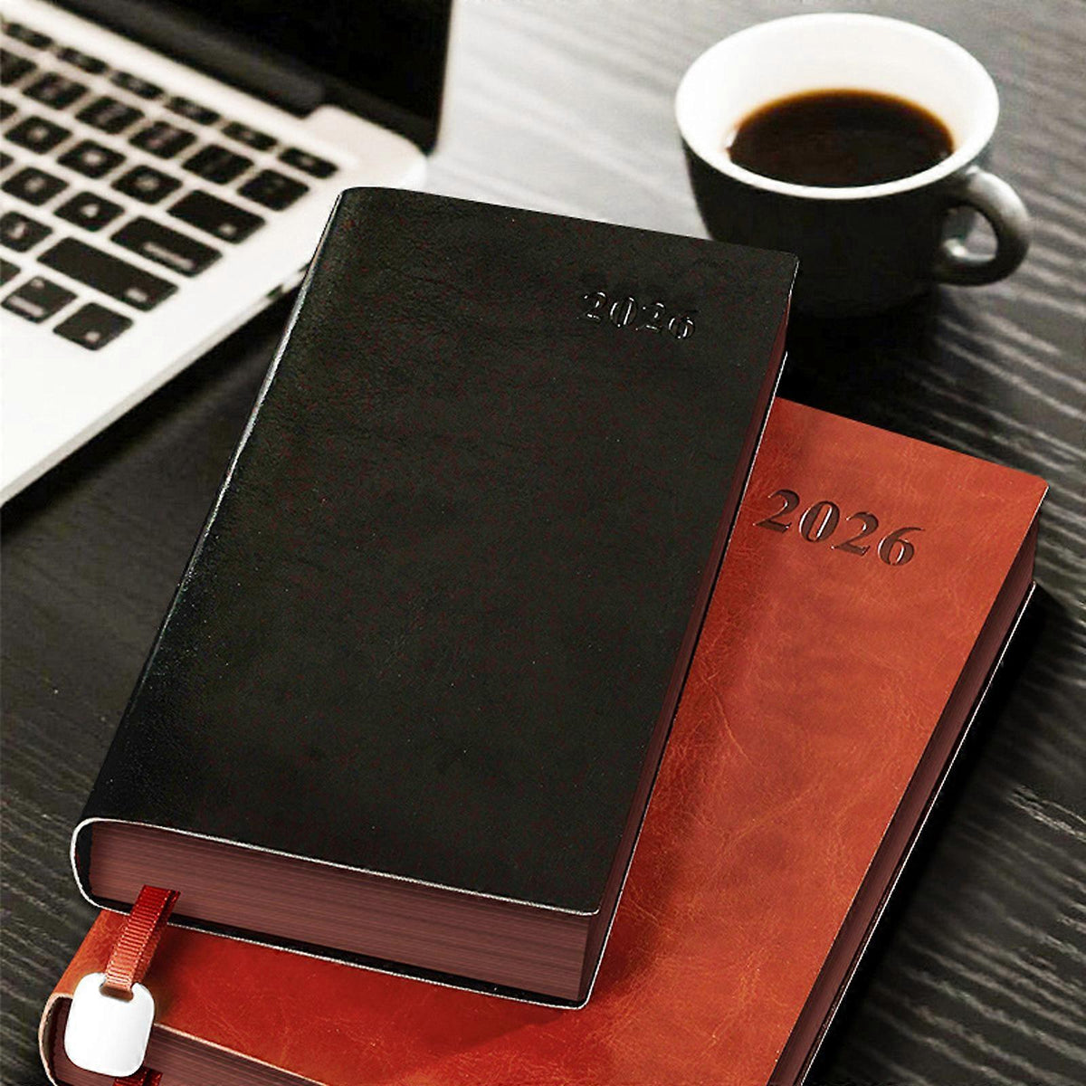 A4 Leather Weekly Planner Notebook 2025 2026 Organizer