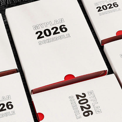 A4 Leather Weekly Planner Notebook 2025 2026 Organizer