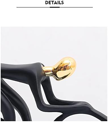 Abstract Cyclist Sculpture Resin Home Decor Statue