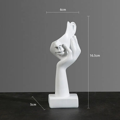 Abstract Face Sculpture Modern Home Decor Resin Art Ornament