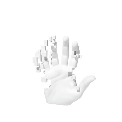 Abstract Mosaic Hand Sculpture Modern Resin Decorative Ornament