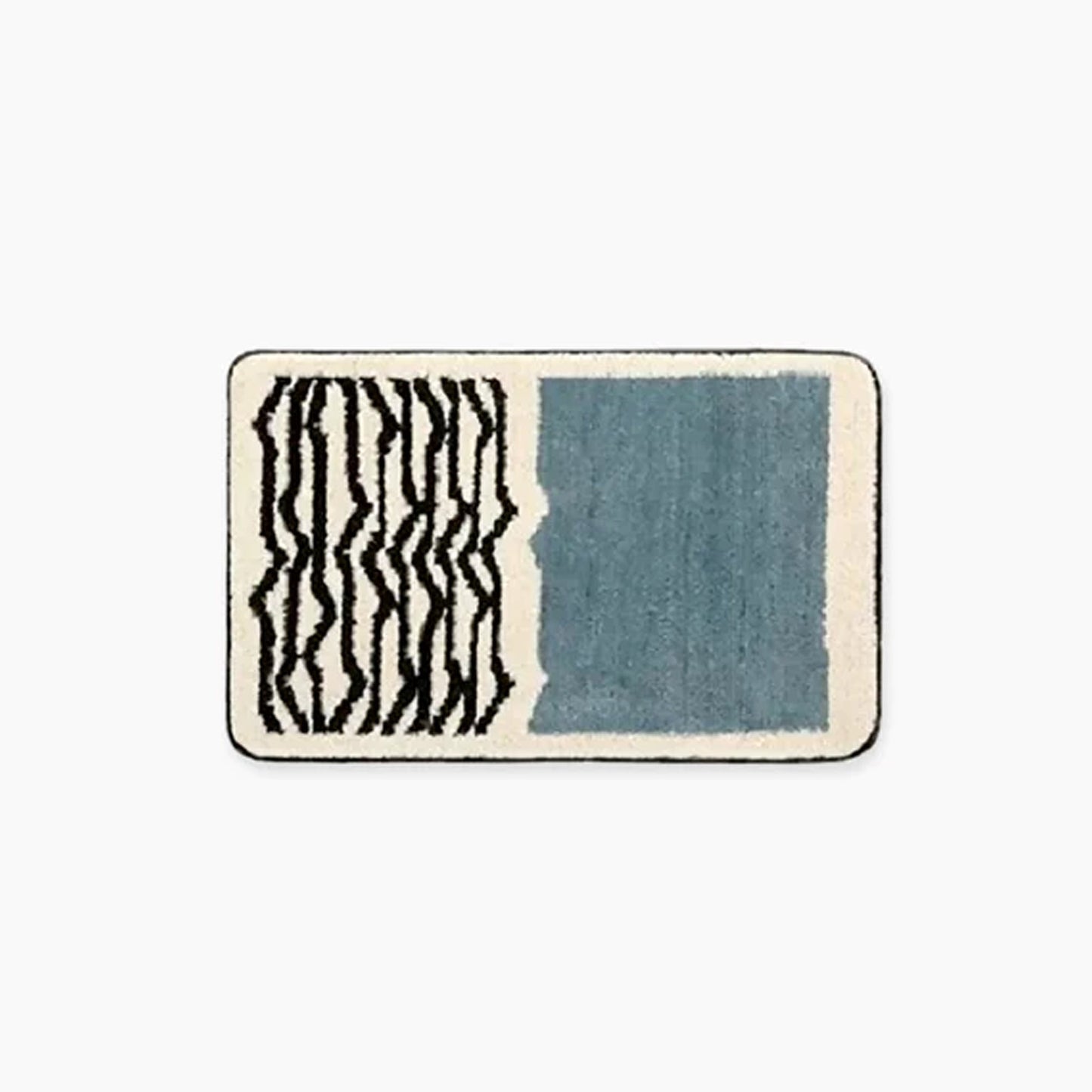Abstract Scandinavian Bath Mat Non Slip Soft Absorbent Bathroom Rug