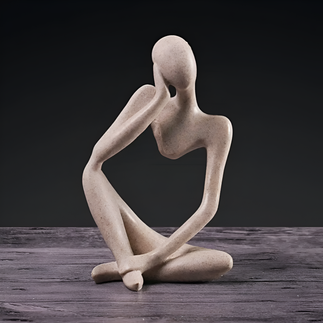 Abstract Thinker Sculpture Modern Resin Decorative Ornament