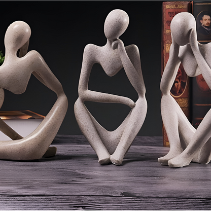 Abstract Thinker Sculpture Modern Resin Decorative Ornament