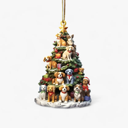 Acrylic Book Lover Christmas Ornament Set
