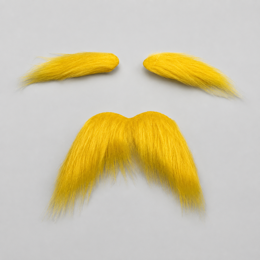 Adhesive Mustache and Eyebrow Costume Set for Halloween Cosplay Dress Up