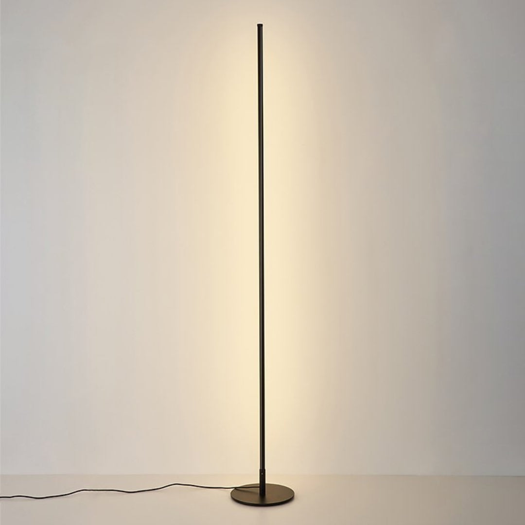Justerbar LED-gulvlampe med bue, dæmpbar, fjernbetjening, moderne belysning