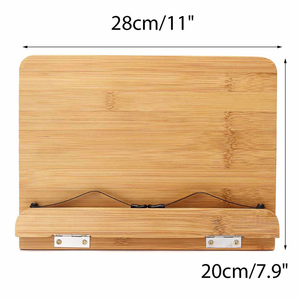 Adjustable Book Stand Reading Holder Portable Cookbook Tray