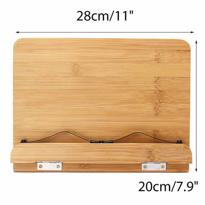 Adjustable Book Stand Reading Holder Portable Cookbook Tray