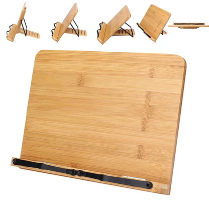 Adjustable Book Stand Reading Holder Portable Cookbook Tray