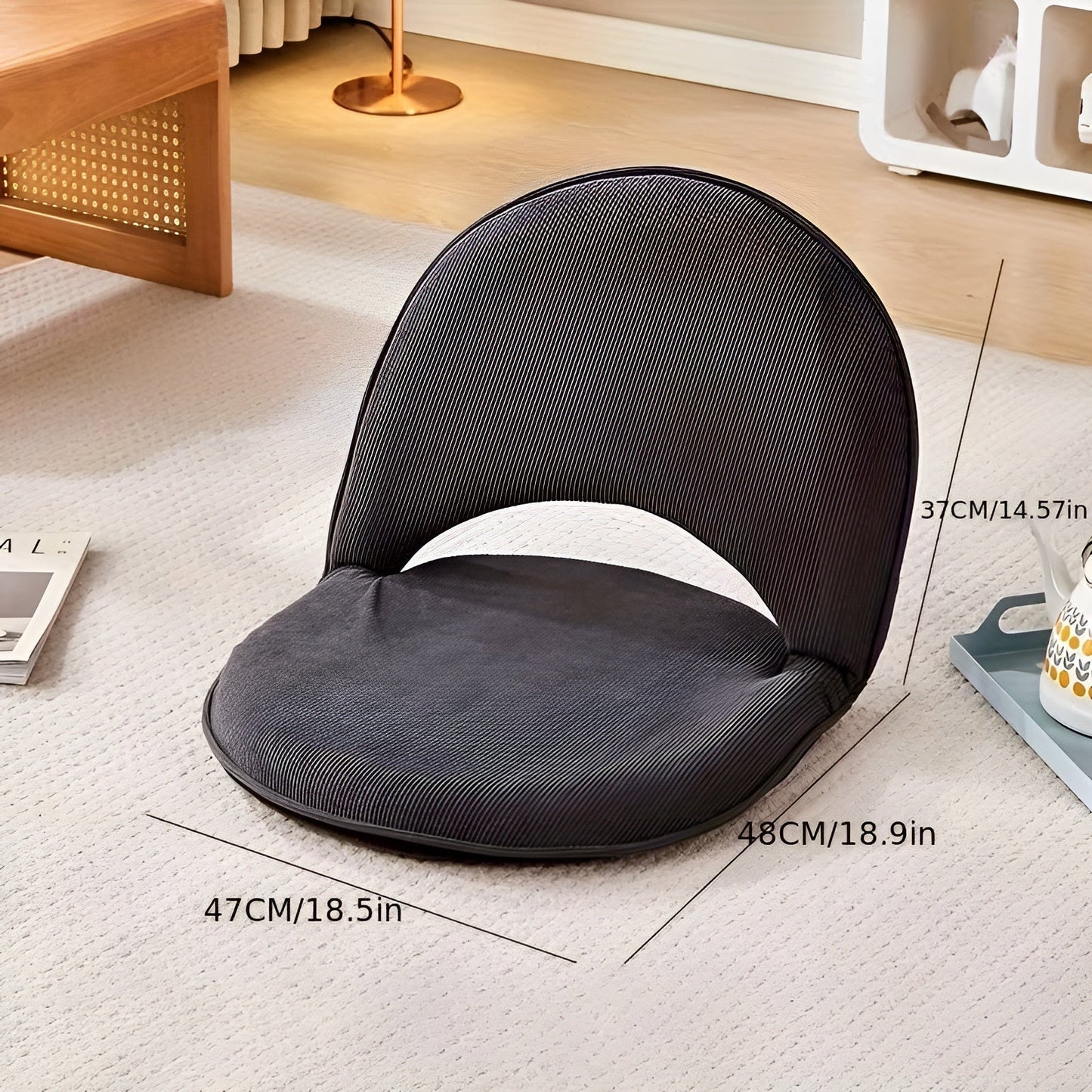 Adjustable Floor Lounge Chair Folding Sofa Bed Recliner