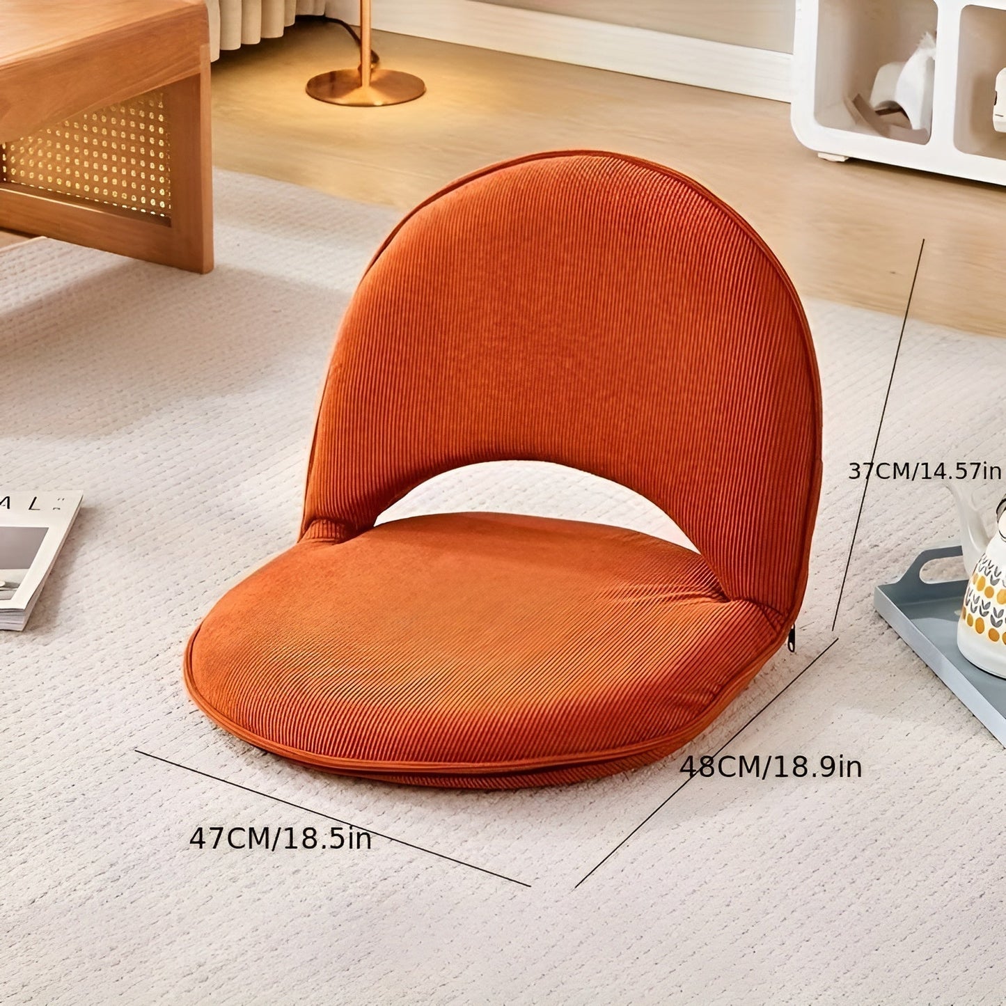 Adjustable Floor Lounge Chair Folding Sofa Bed Recliner