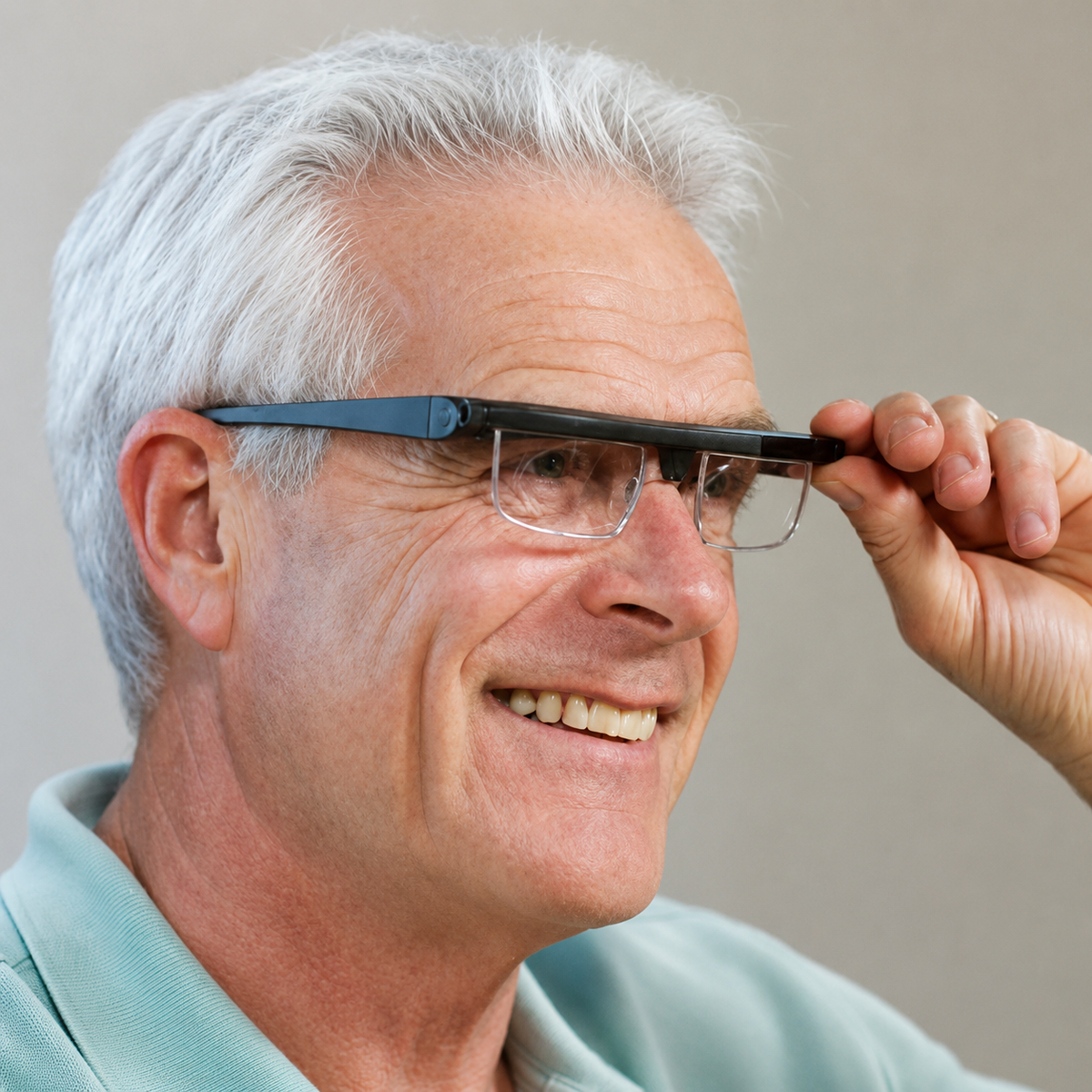 Adjustable Focus Reading Glasses Near Far Vision Lightweight Eyewear