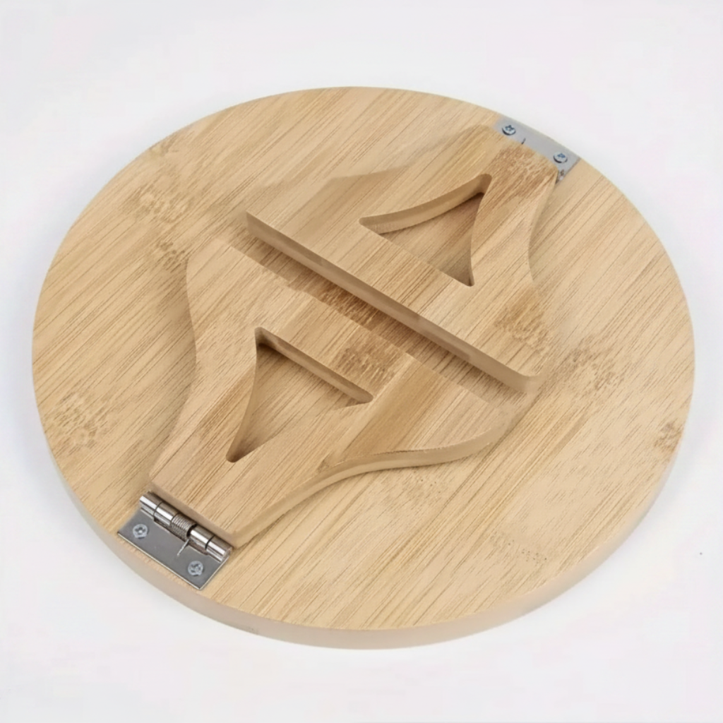Adjustable Folding Sofa Armrest Table Tray Solid Wood