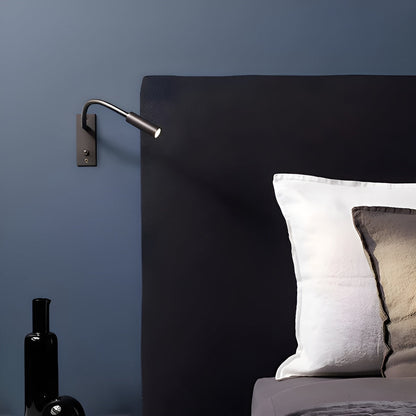 Adjustable Goose Neck Wall Reading Lamp Modern LED Bedside Light