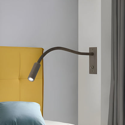 Adjustable Goose Neck Wall Reading Lamp Modern LED Bedside Light