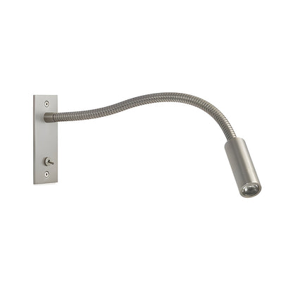 Adjustable Goose Neck Wall Reading Lamp Modern LED Bedside Light