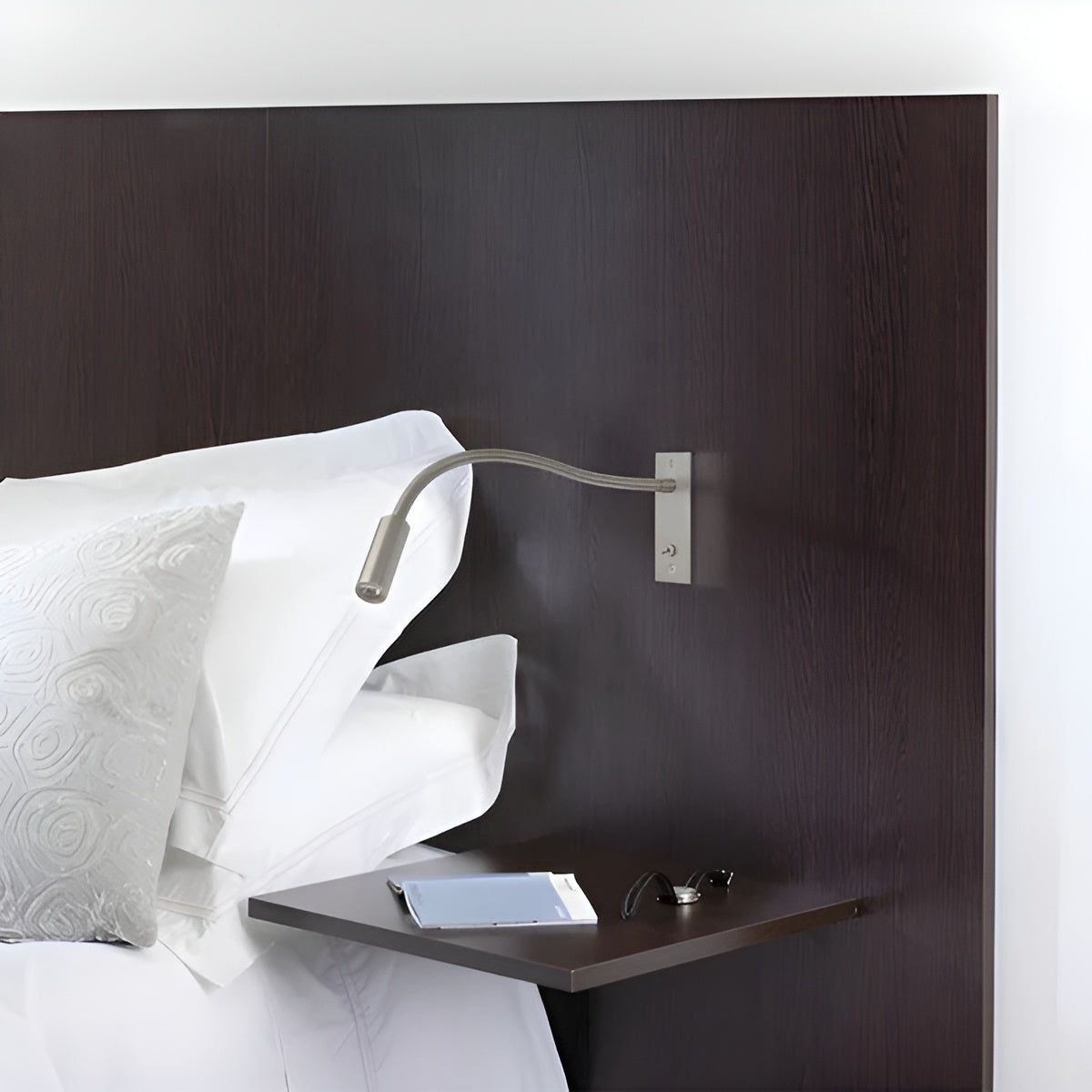 Adjustable Goose Neck Wall Reading Lamp Modern LED Bedside Light