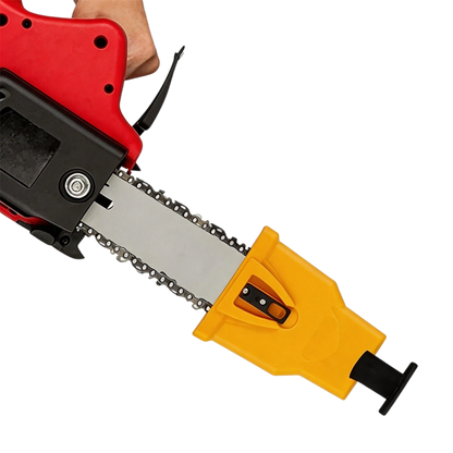 Adjustable Handheld Chainsaw Sharpener Guide Clamp with Sharpening Stone