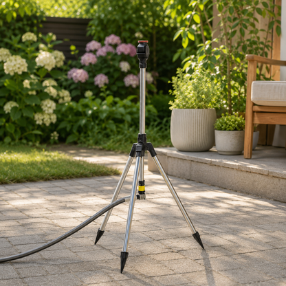Adjustable Height 360 Degree Tripod Garden Sprinkler