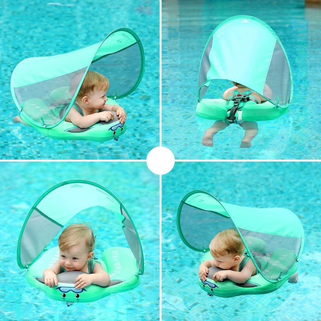 Adjustable Infant Swim Float Trainer Baby Pool Support with Secure Straps