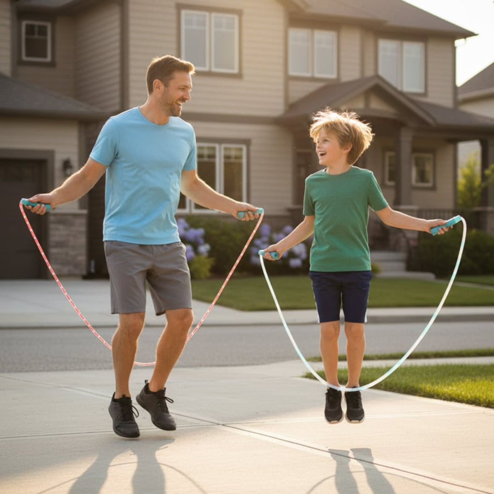 Adjustable LED Jump Rope for Kids Active Play Fitness and Coordination
