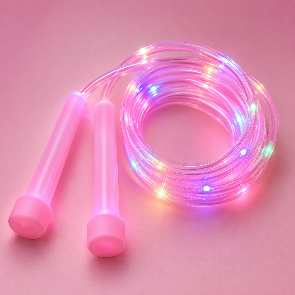 Adjustable LED Jump Rope for Kids Active Play Fitness and Coordination