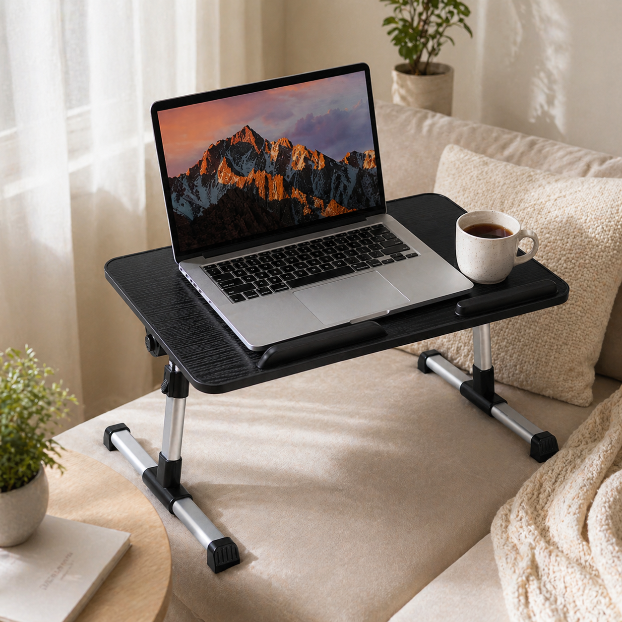 Adjustable Laptop Table Foldable Bed Desk Portable Stand