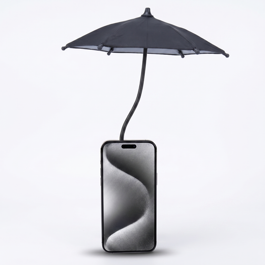 Adjustable Phone Sun Shade Umbrella with Gooseneck Clip for Outdoor Viewing