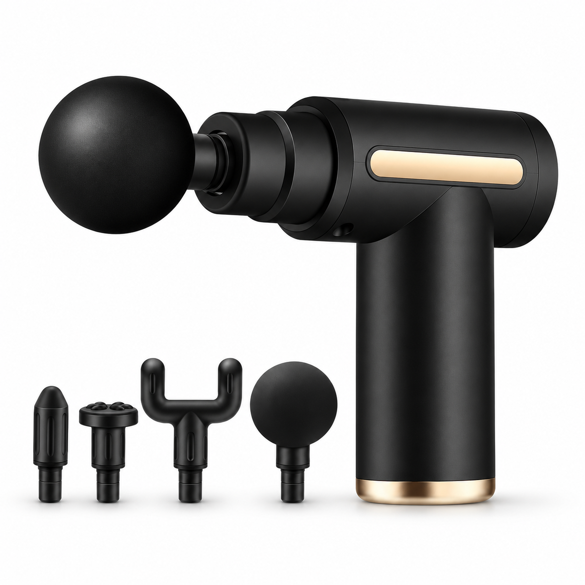 Adjustable Speed Percussion Massage Gun with Interchangeable Heads