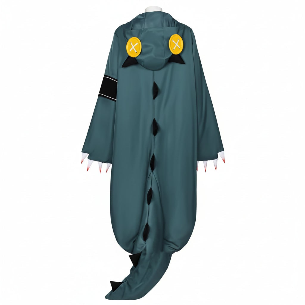 Adult Dinosaur Jumpsuit Costume Wig Shoe Covers Cosplay Set