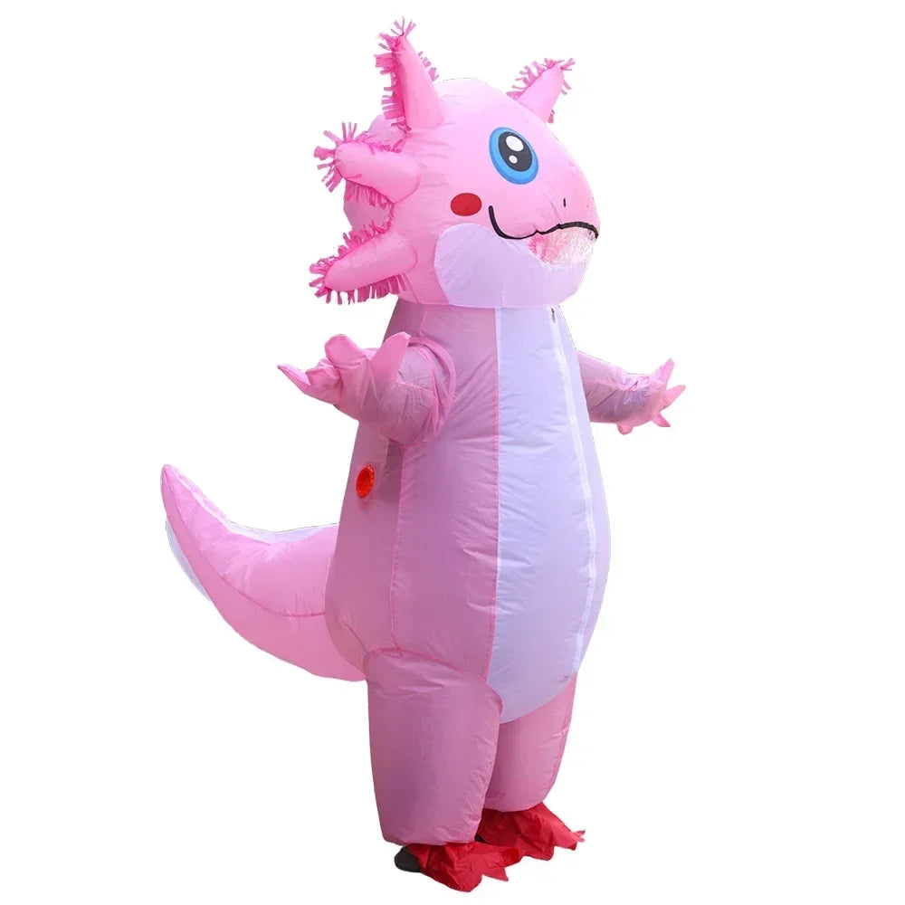 Adult Inflatable Salamander Costume Cartoon Outfit for Halloween Parties